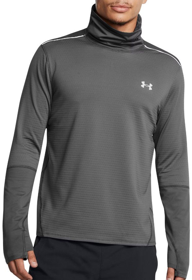 Majica kratkih rukava Under Armour Funnel Neck Running Shirt Siva | 1387794-025