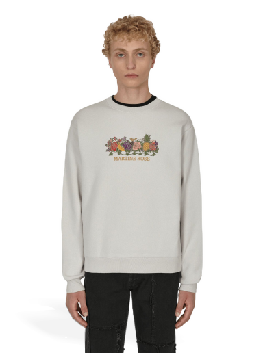 Dukserice Martine Rose Classic Embroidered Crewneck Sweatshirt Siva | MRAW22-601  001