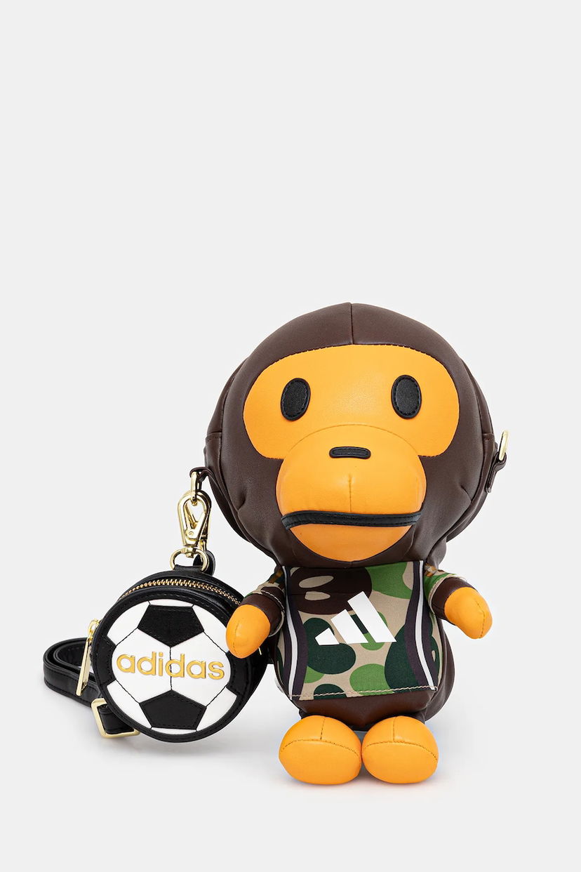Ručna torbica adidas Originals adidas Originals BAPE MILO Plush Bag Crna | JZ7448
