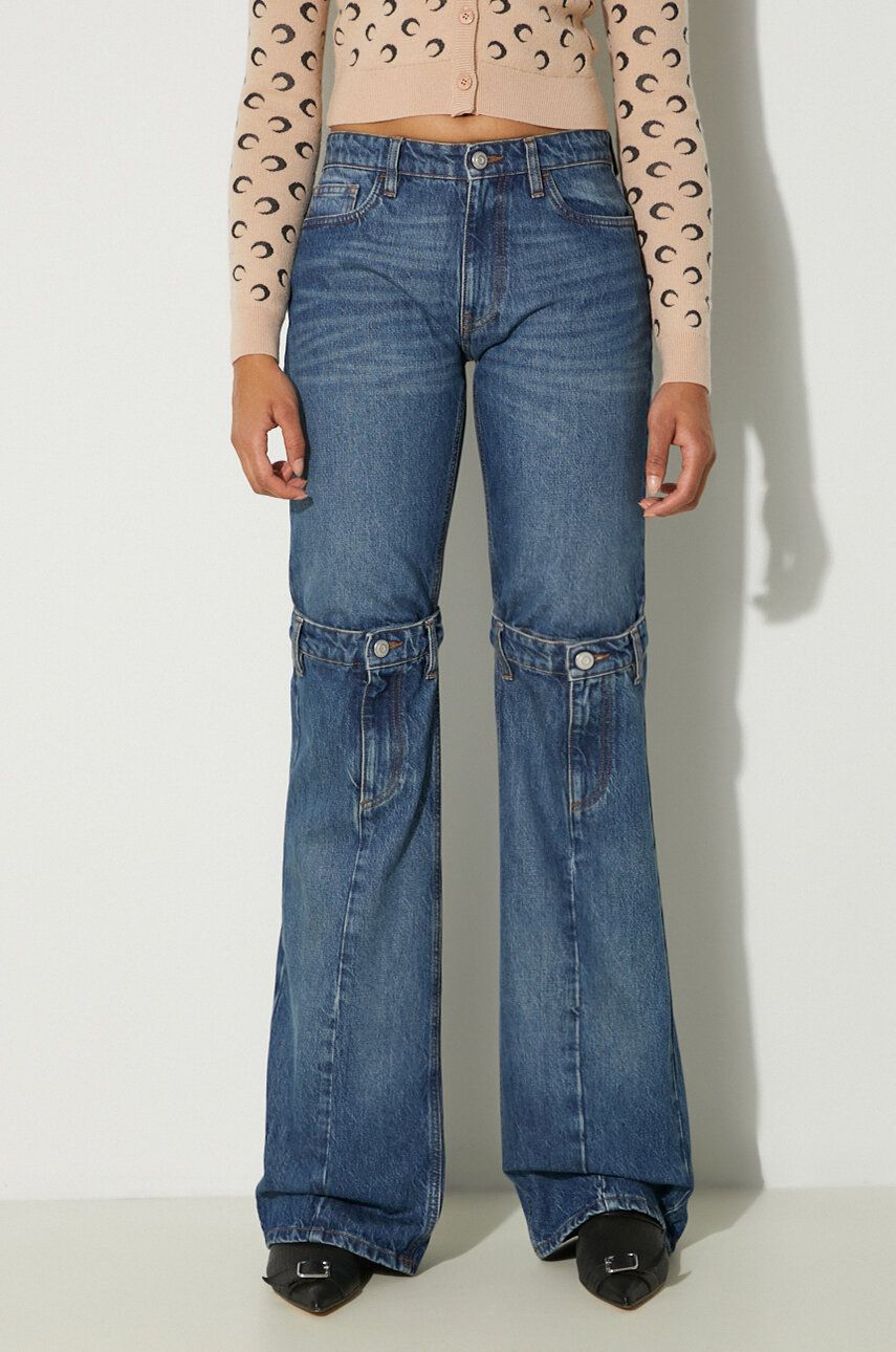Jeans Coperni Open Knee High-Waist Jeans Plava | COPP55252, 0
