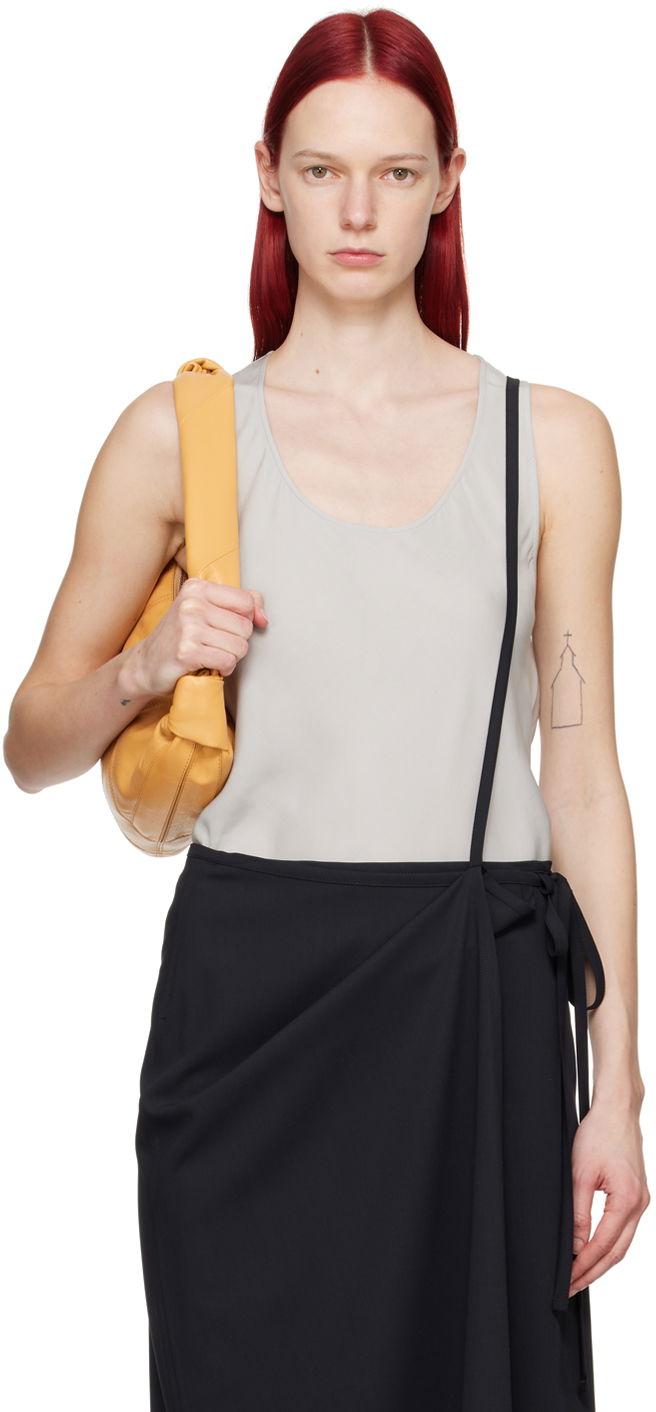 Majica bez rukava LEMAIRE Bias-Cut Tank Top Siva | TO1189 LF1126