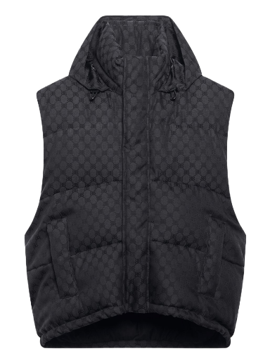 Džemper Gucci Balenciaga x The Hacker Project Hacker Cocoon Puffer Vest Crna | 681886TLO531269