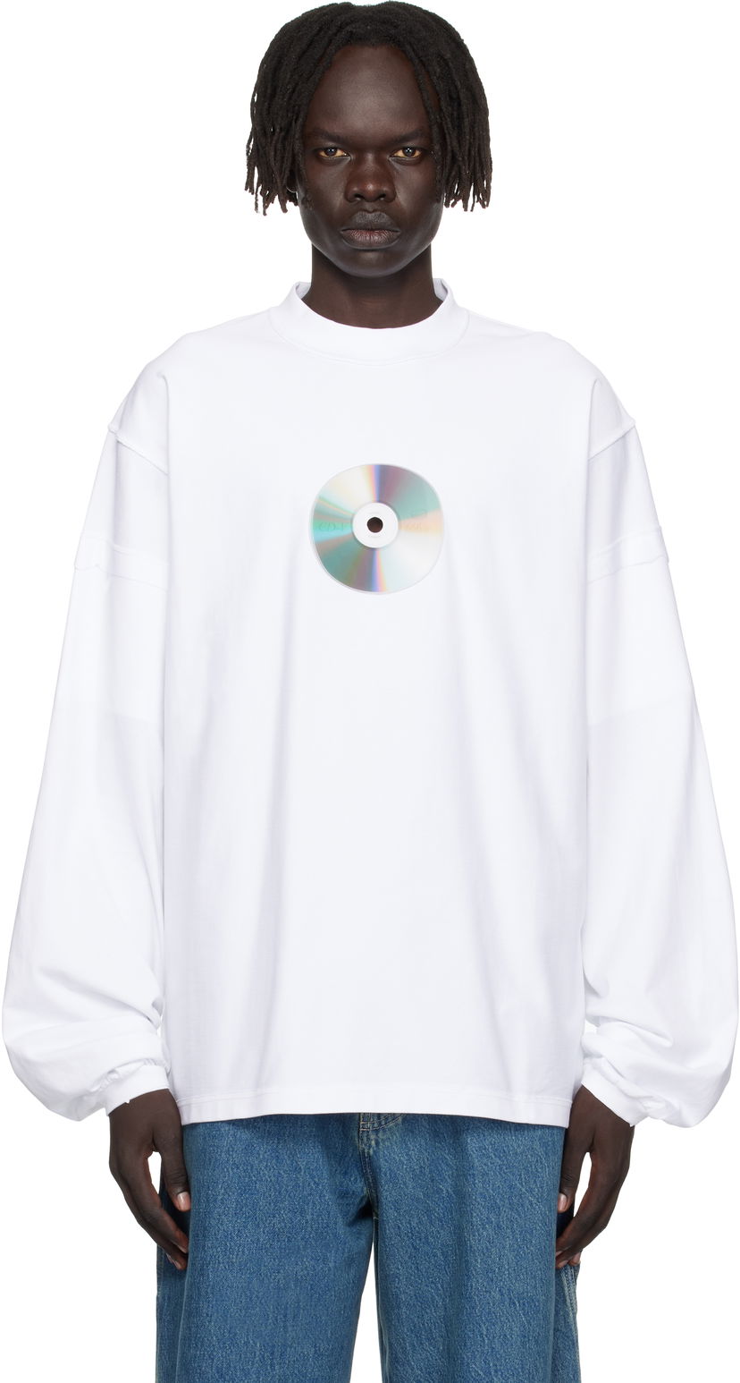 Majica kratkih rukava VETEMENTS Vetements CD Reworked Long Sleeve T-Shirt Bijela | UH76LS780W