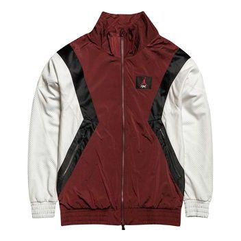 Vjetrovka Jordan Jordan Flight Warm-Up Colorblock Jacket Tamnocrvena | AO0556-687, 0