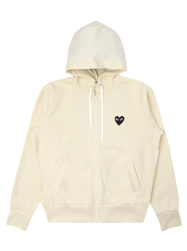 Dukserice Comme des Garçons PLAY Big Black Heart Hoodie Bež | AZ T253 051 3
