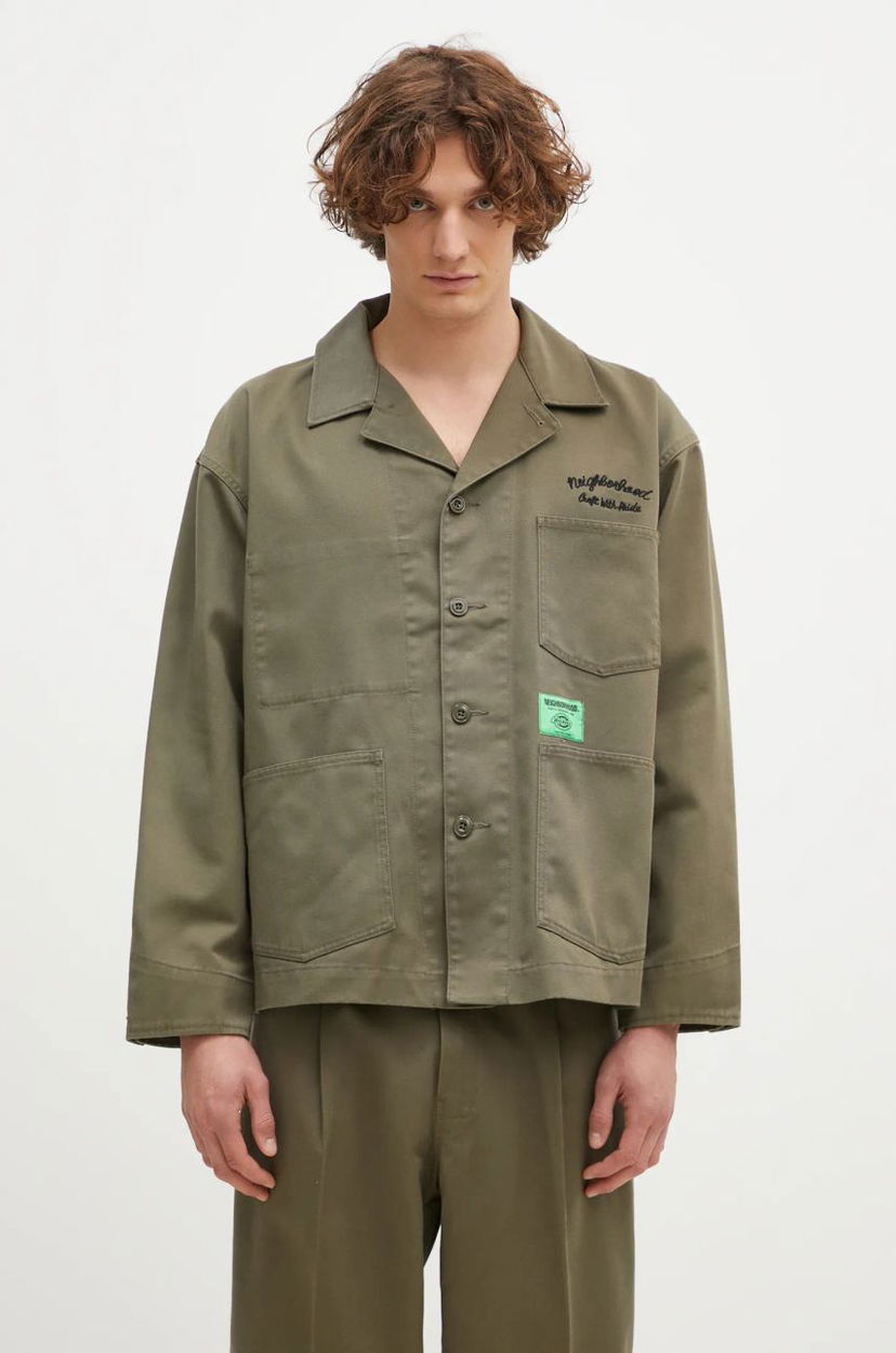 Košulja Neighborhood NEIGHBORHOOD X Dickies Coverall Jacket Zelena | 242VFDKN.JKM02