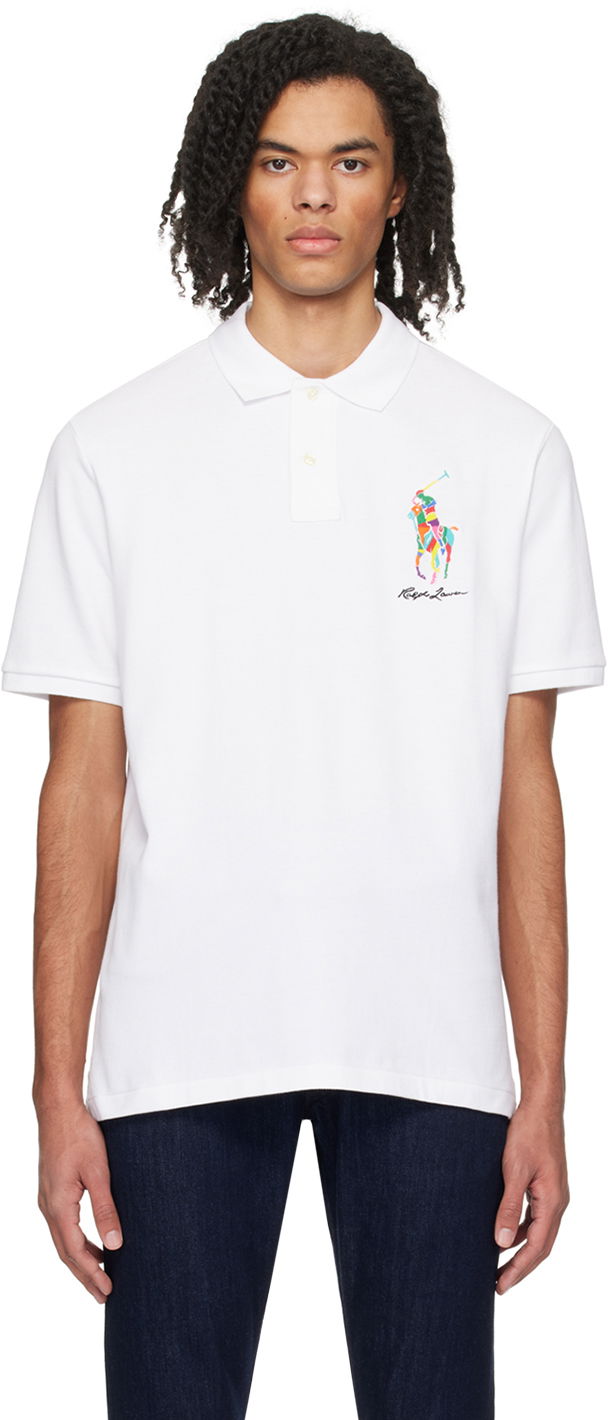Polo majica Polo by Ralph Lauren Classic Big Pony Polo Bijela | 710926413002