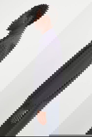 Bomber jakna MAISON KITSUNÉ Maison Kitsuné Elasticated Zipped Jacket Siva | OM02122WW9028, 4