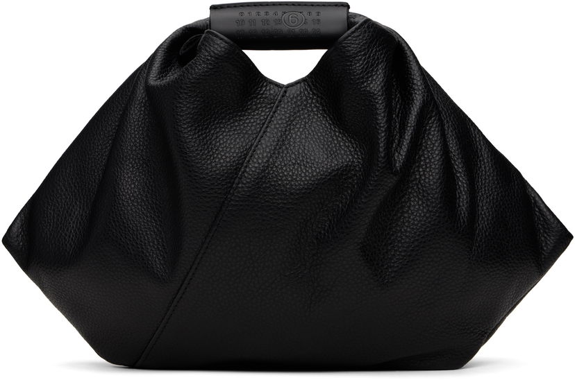 Ručna torbica Maison Margiela MM6 Maison Margiela Triangle Leather Tote Crna | SB5WD0029 P7255