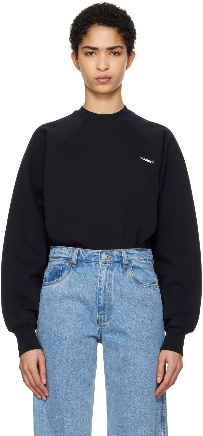 Dukserice Coperni Crewneck Sweatshirt Bodysuit Crna | COPJS105F5010