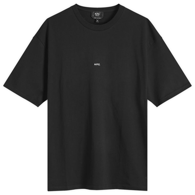 Majica kratkih rukava A.P.C. Micro Logo T-Shirt Crna | COHBW-H26386-TZC