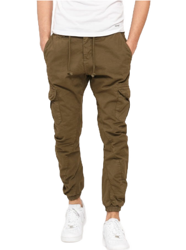 Cargo hlače Urban Classics Cargo Jogging Pants Zelena | tb1268