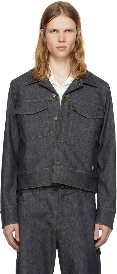 Jakna Courrèges Courrèges Utility Trucker Denim Jacket Plava | 125DBL250DE0035, 0