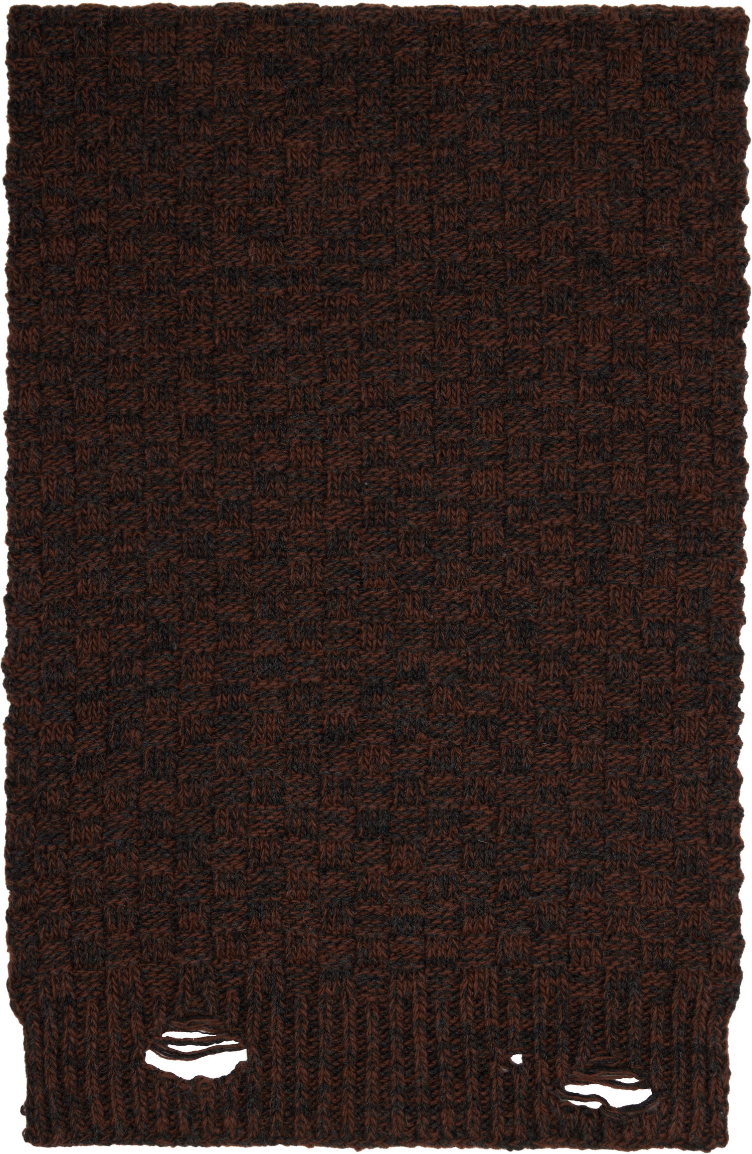 Šal Maison Margiela MM6 Maison Margiela Brown Distressed Scarf Smeđa | SH2TE0005 M13174, 1
