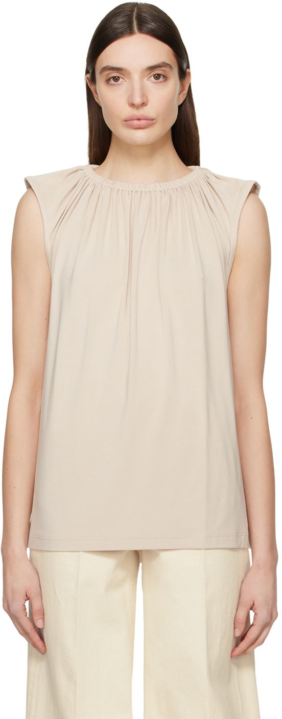 Majica bez rukava TOTEME TOTEME Women's Crewneck Tank Top Bež | 242-WRT1716-FB0163