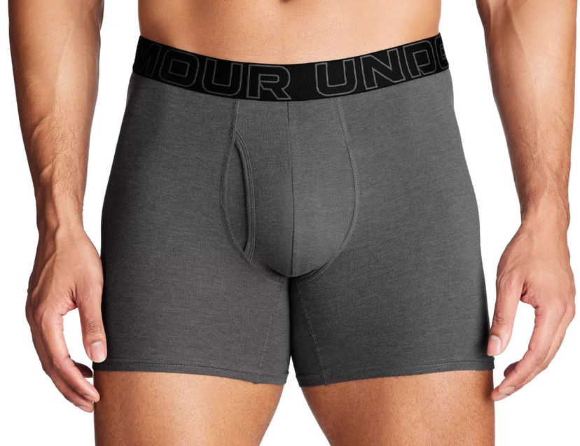 Bokserice Under Armour Perf Cotton 6in-GRY Siva | 1383889-025