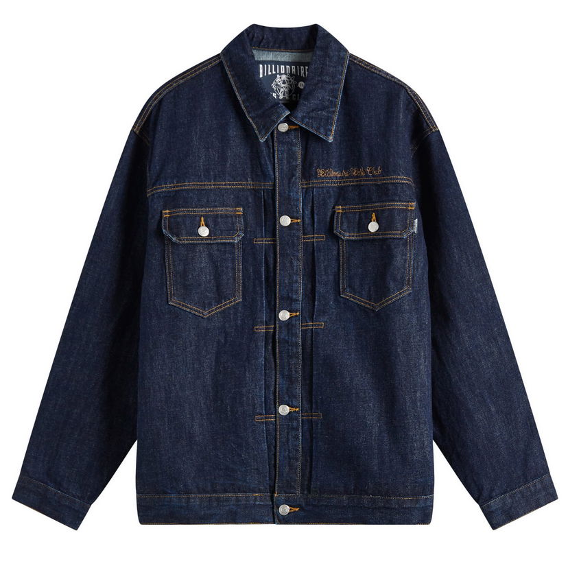 Jakna BILLIONAIRE BOYS CLUB Billionaire Boys Club Script Logo Denim Jacket, Size Large Plava | B25107-IND