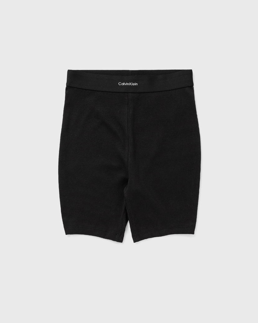 Kratke hlače CALVIN KLEIN Calvin Klein Cotton Stretch Rib Bike Shorts Crna | 000QS7216EUB1