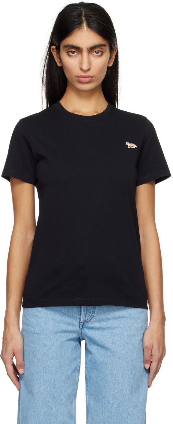Majica kratkih rukava MAISON KITSUNÉ Baby Fox T-Shirt Crna | MW00110KJ0008