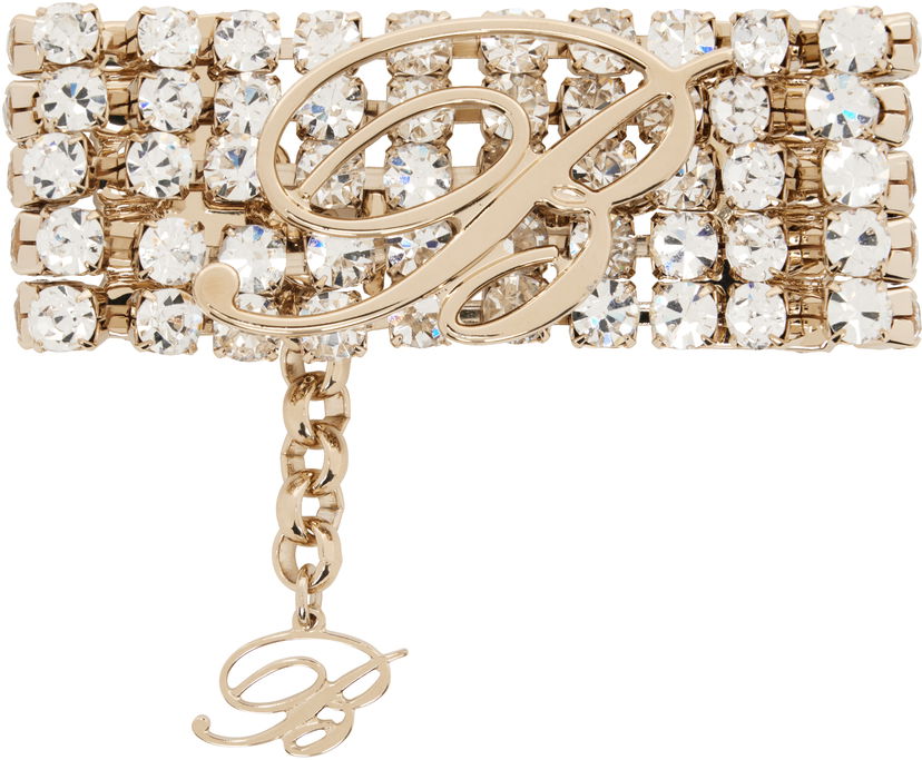 Narukvica Blumarine Blumarine Rhinestone Chain Bracelet Metalik | P522W324A