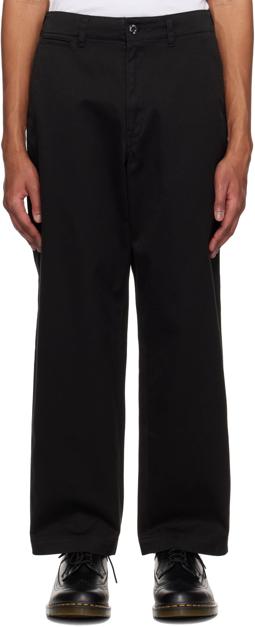 Hlače Neighborhood Neighborhood Classic Trousers Crna | 242AQNH-PTM04