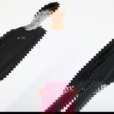 Majica kratkih rukava adidas Originals Thug Club Teamgeist Long Sleeve T-Shirt with Mesh Panels Crna | KC2196, 0