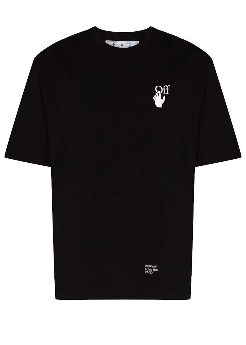 Majica kratkih rukava Off-White Caravaggio Saint Jerome Writing Arrows Oversized T-Shirt Black Crna | OMAA120F21JER0071001