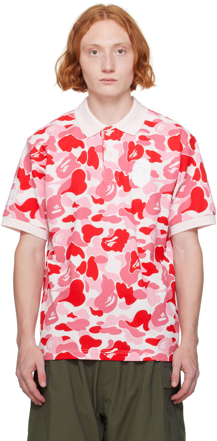 Polo majica BAPE Polo With Print Ružičasta | 001POK301002M