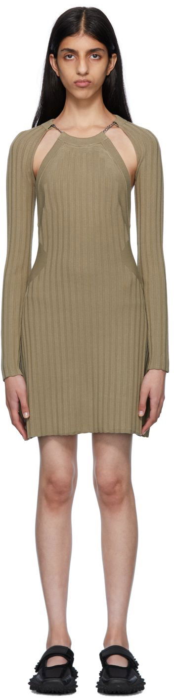 Haljina Eytys Cutout Detail Bodycon Mini Dress Zelena | CLHA