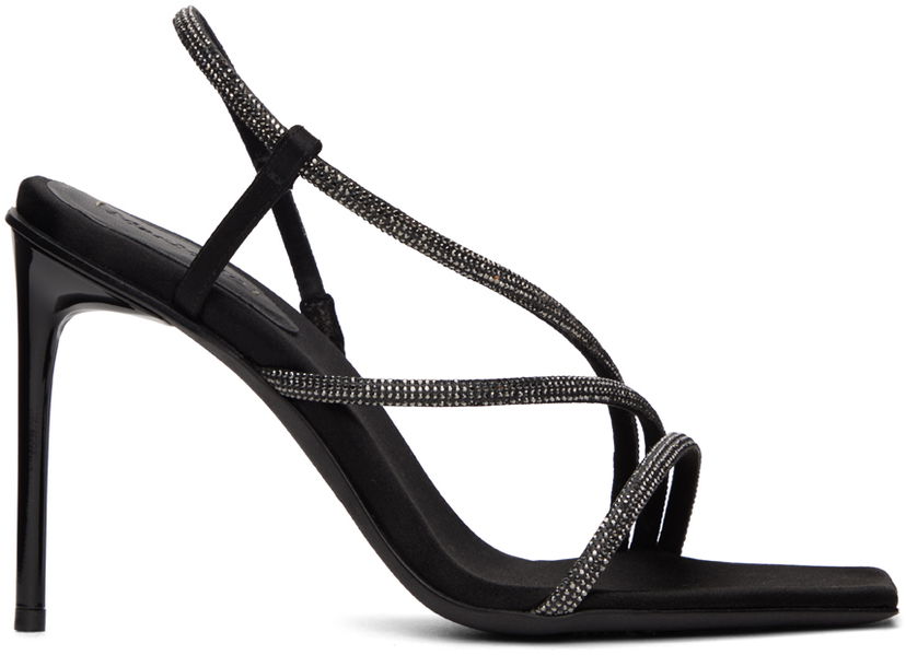 Tenisice i cipele Max Mara Rhinestone Slingback Heeled Sandals Crna | 2345262133600 MM84104