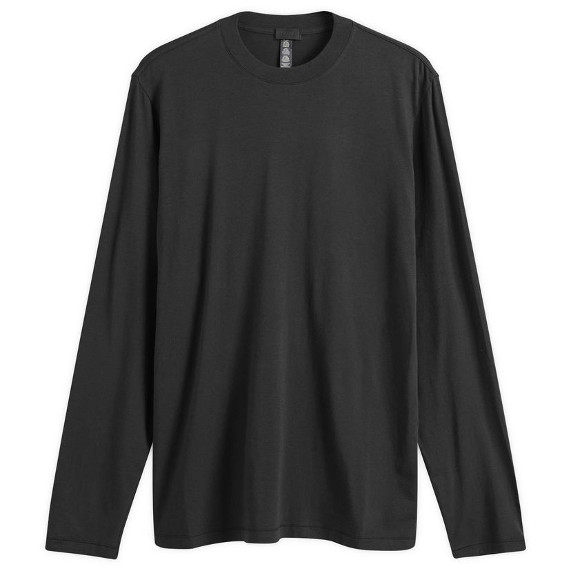 Majica kratkih rukava SKIMS Boyfriend Long Sleeve T-Shirt Crna | AP-LGS-0585-ON