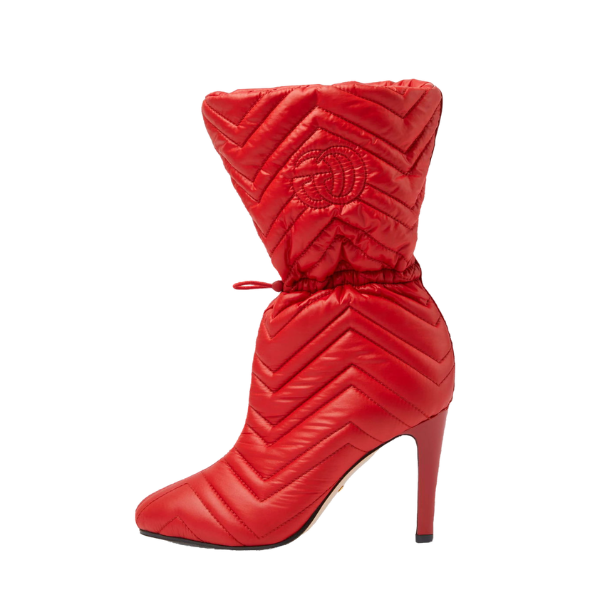 Tenisice i cipele Gucci Matelasse 95mm Ankle Boots Crvena | 719834 FAAUV 6447