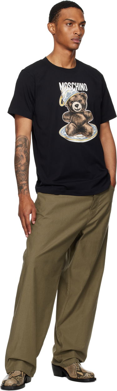 Majica kratkih rukava Moschino Moschino Organic Cotton Teddy Bear Graphic Tee Crna | 252ZZ071652411555, 3