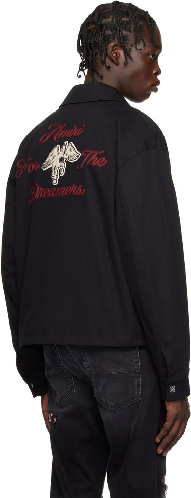 Jakna AMIRI Script Logo Zip Jacket Crna | AMOUBN1059, 2
