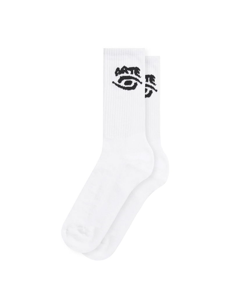 Čarape Arte Antwerp Arte Antwerp Eye Crew Socks Bijela | AW25-237M-WHT