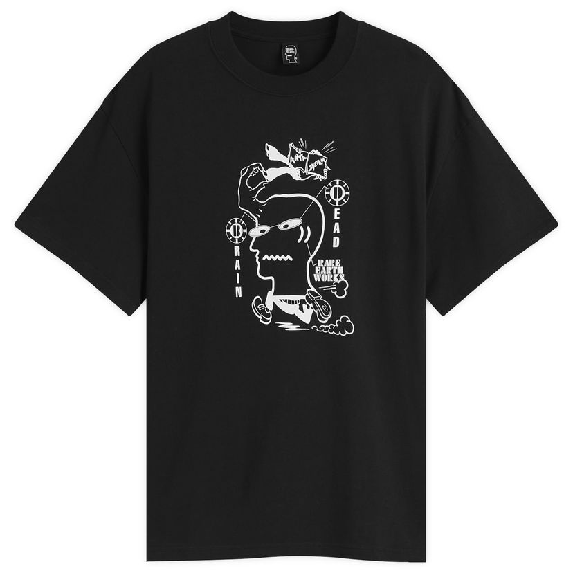 Majica kratkih rukava Brain Dead Brain Dead Earth Works Graphic Tee, Size Large Crna | BDF25TO00046-BLK