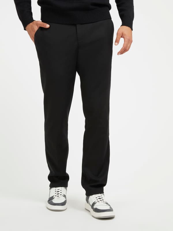 Hlače i traperice GUESS Chino Crna | M3YB01WFHQ0, 0
