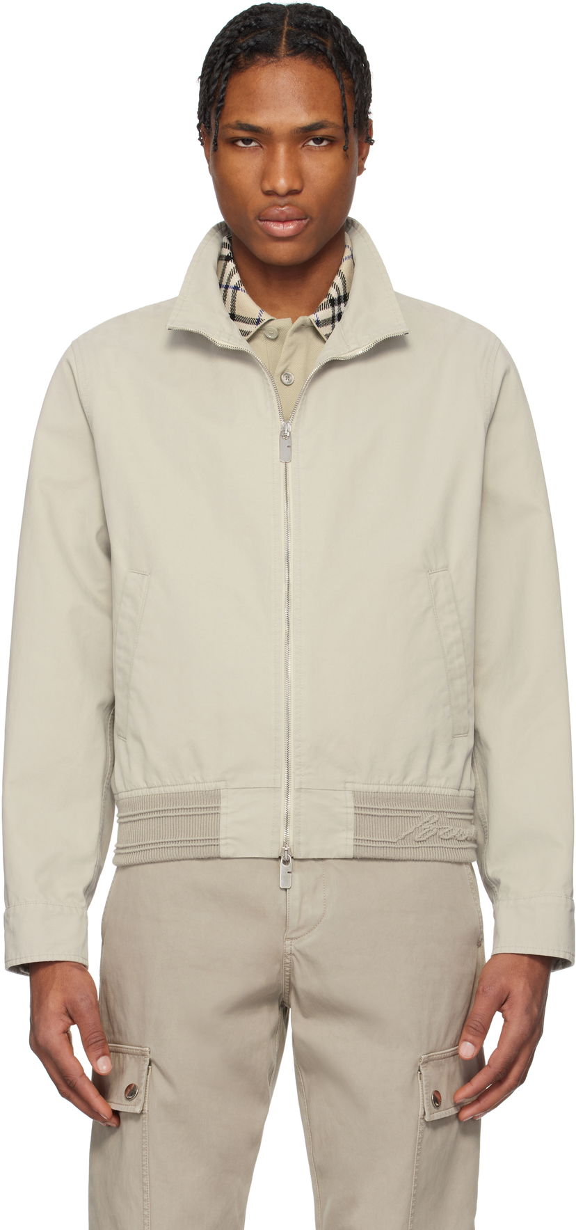 Vjetrovka Burberry Burberry Cotton Harrington Jacket Bež | 8101847