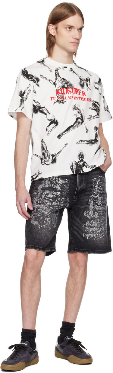 Majica kratkih rukava KidSuper KidSuper Trapeze All Over Print T-Shirt Bijela | SS25-TEE-03, 3