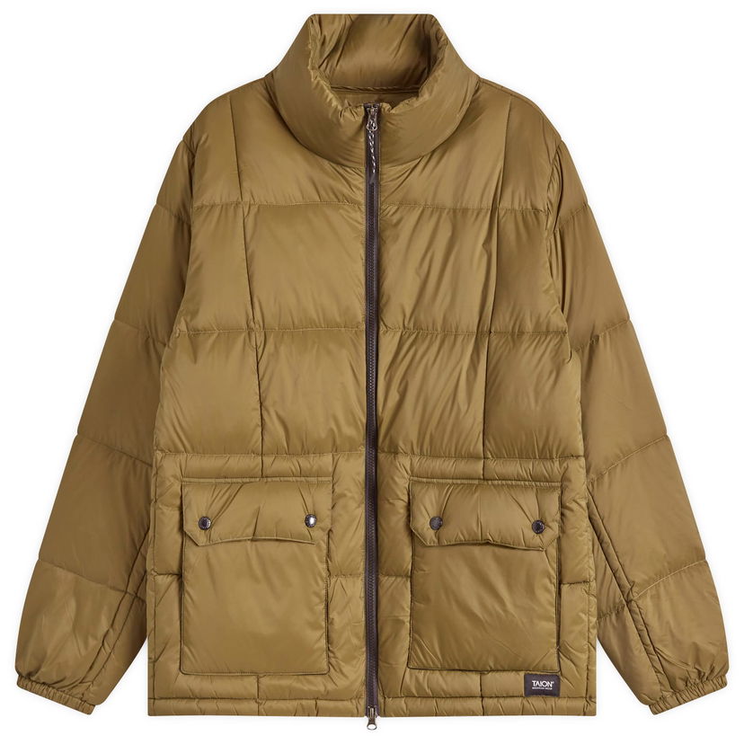 Pernata jakna TAION Hooded Down Jacket Zelena | TAION-102VZMT-OLV
