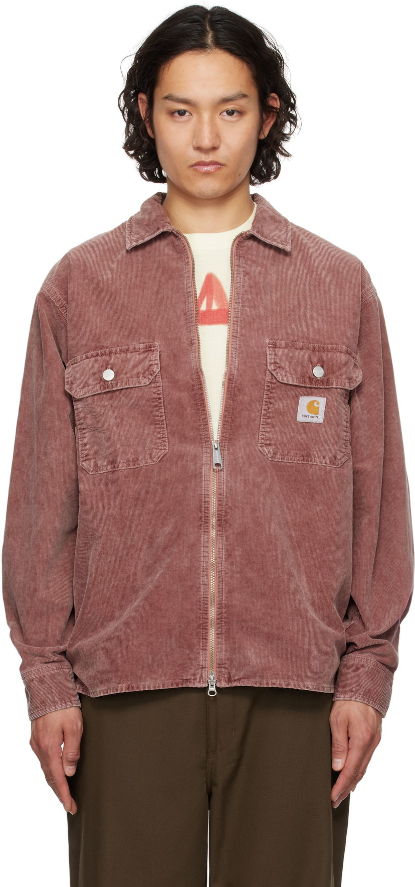 Košulja Carhartt WIP Carhartt WIP Reynold Corduroy Overshirt Ružičasta | I034878