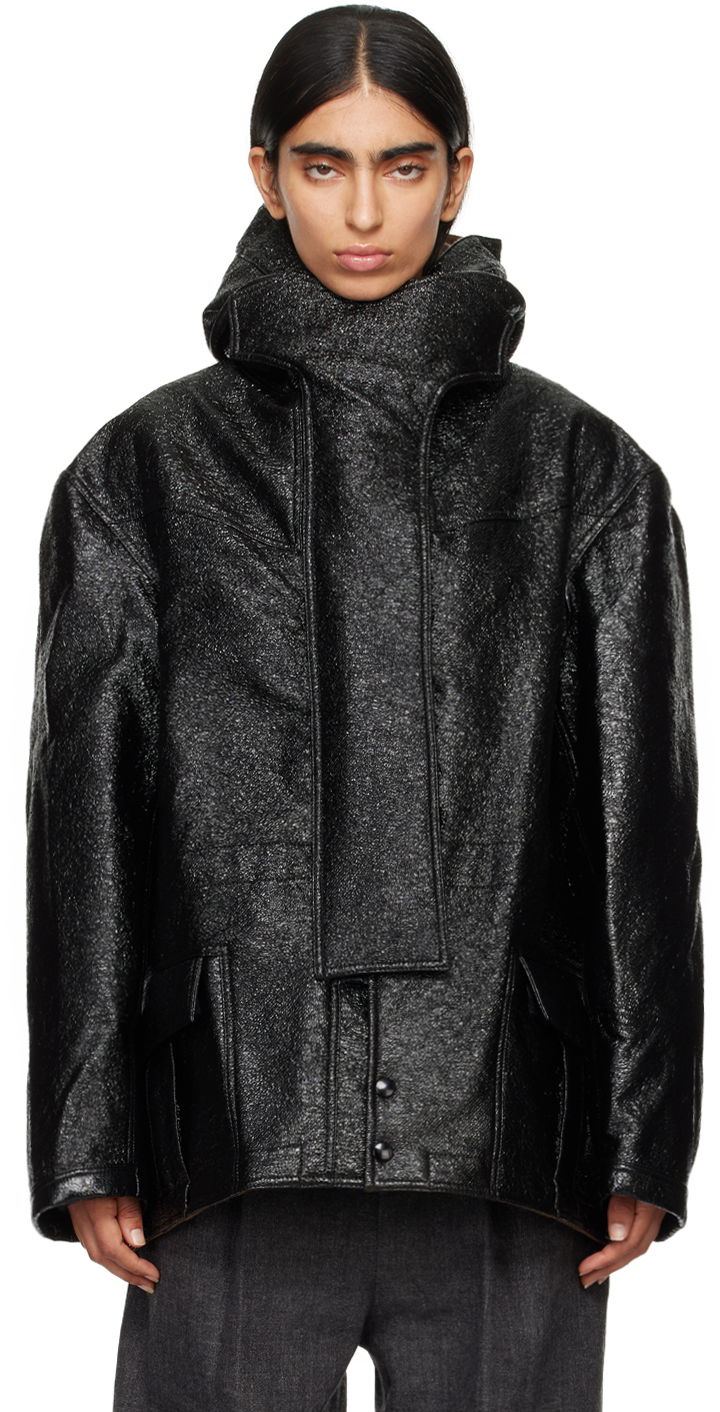 Parka R13 R13 Oversized Hooded Jacket Crna | R13WR306-R400A