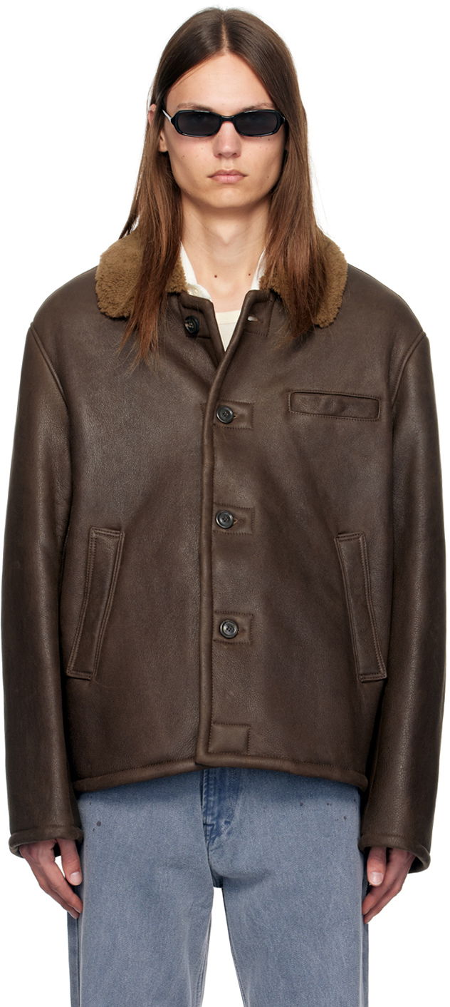 Jakna OUR LEGACY Our Legacy Alaska Shearling Jacket Smeđa | M4249AR
