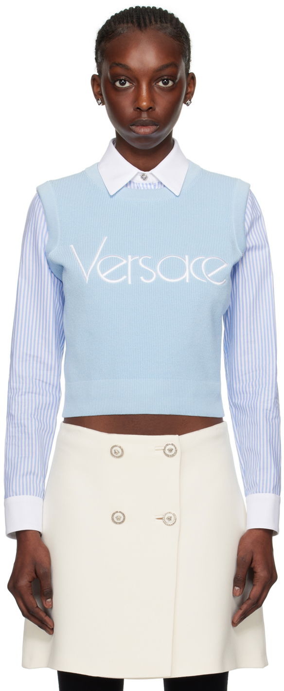 Džemper Versace Blue 1978 Re-Edition Sweater Plava | 1015291_1A10572