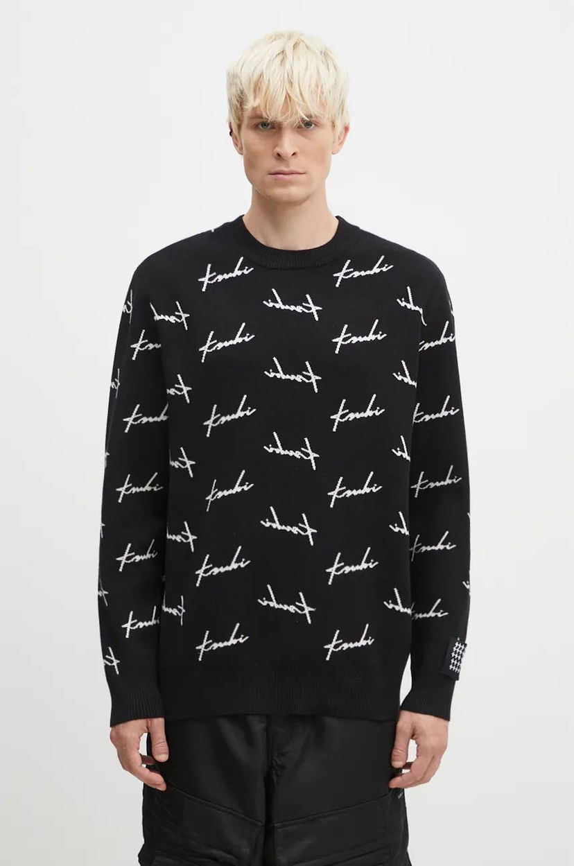 Džemper Ksubi Skript Knit Sweater Crna | MFA24KW003