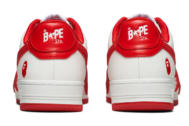 Tenisice i cipele BAPE Bape Sta OS #2 White/Red Bijela | 1K20-191-314-RED, 2