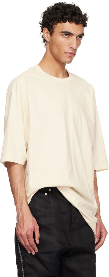 Majica kratkih rukava Rick Owens Rick Owens Hollywood Jumbo Short Sleeve T-Shirt Bež | RU01E5274 JNC, 1