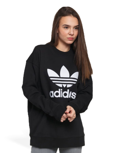 Dukserice adidas Originals Trefoil Crew Sweat Crna | FM3272