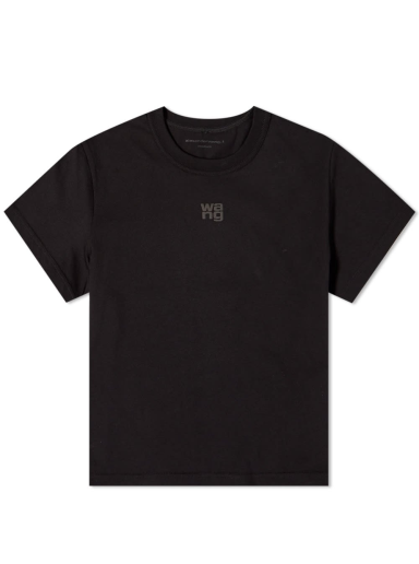 Majica kratkih rukava Alexander Wang Essential Shrunken Tee Crna | 4CC3221358-001