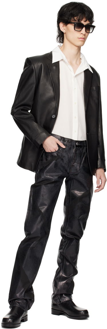 Jeans Helmut Lang Helmut Lang Foiled Jeans Crna | O01DM206, 3